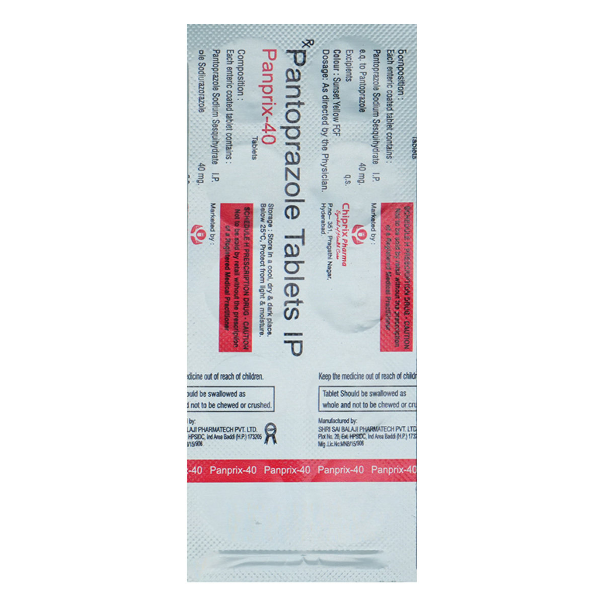 Panprix-40 Tablet 10's, Pack of 10 TabletS Panprix-40 Tablet 10's, Pack of 10 TabletS