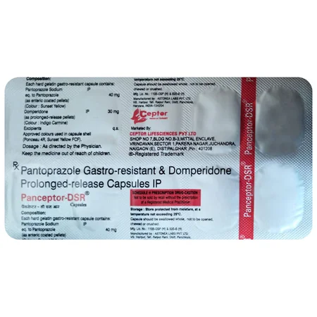 Panceptor D 40 mg/30 mg Capsule 10's