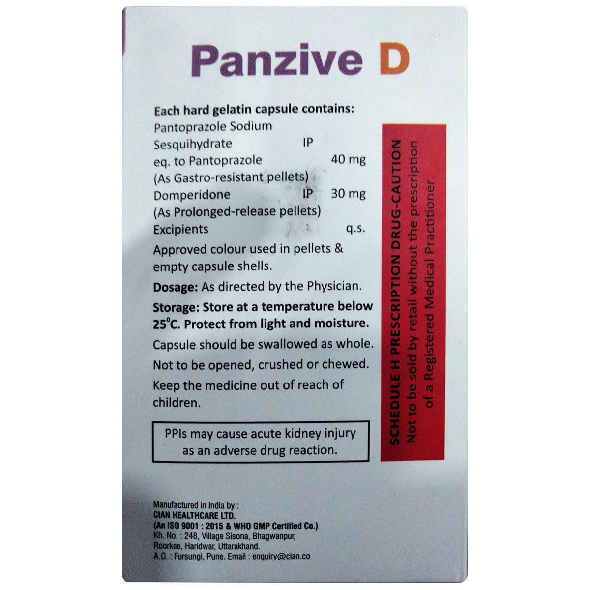 Panzive D Capsule 10's, Pack of 10 Panzive D Capsule 10's, Pack of 10