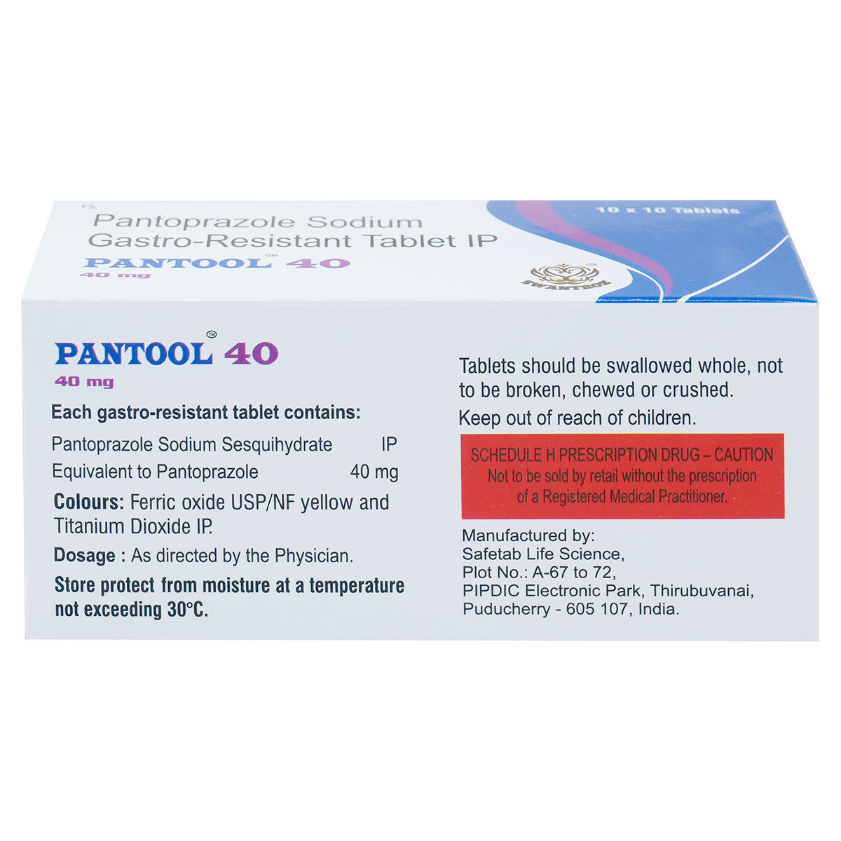 Pantool 40 mg Tablet 10's, Pack of 10 TabletS Pantool 40 mg Tablet 10's, Pack of 10 TabletS