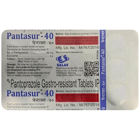 Pantasur-40 Tablet 15's