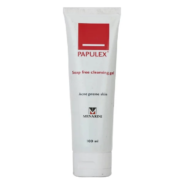 Papulex Soap Free Cleansing Gel 100 ml | For Acne Prone Skin, Pack of 1