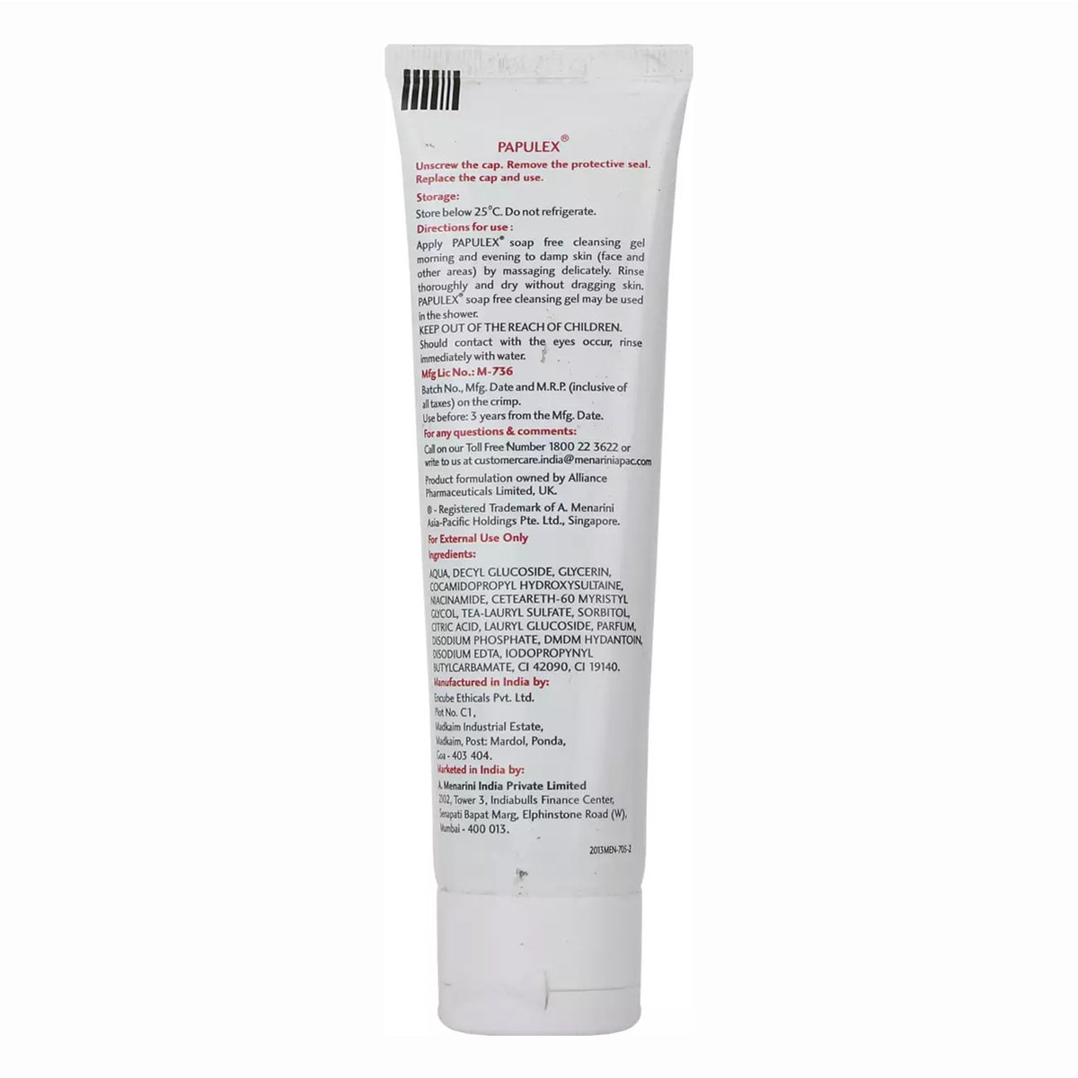 Papulex Soap Free Cleansing Gel 100 ml | For Acne Prone Skin, Pack of 1 Papulex Soap Free Cleansing Gel 100 ml | For Acne Prone Skin, Pack of 1