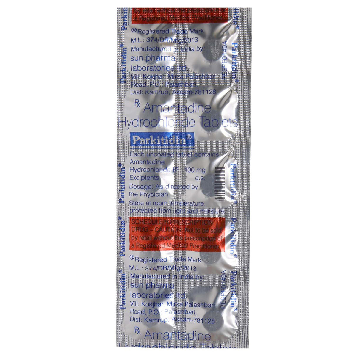 Parkitidin Tablet 10's, Pack of 10 TABLETS Parkitidin Tablet 10's, Pack of 10 TABLETS
