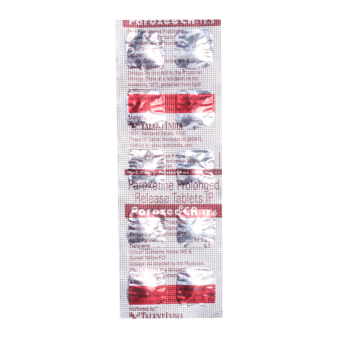 Paroxee CR 12.5 Tablet 10's, Pack of 10 TabletS Paroxee CR 12.5 Tablet 10's, Pack of 10 TabletS