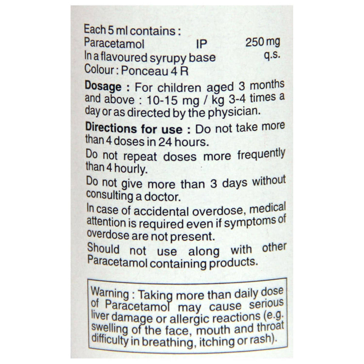 Paracip Suspension 60 Ml Price, Uses, Side Effects, Composition ...