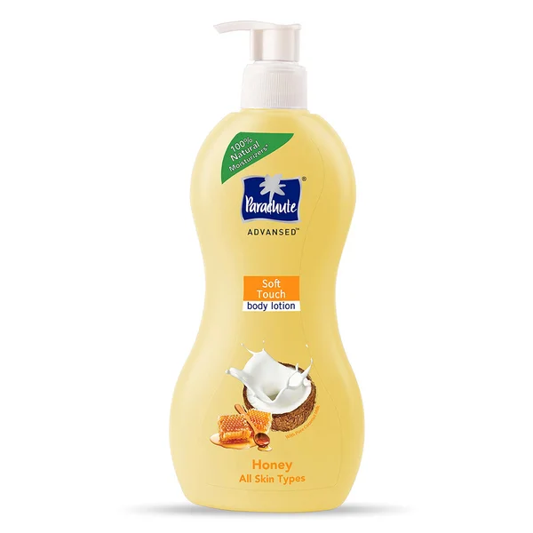 Parachute Advansed Soft Touch Body Lotion 400 ml | With Coconut Milk & Honey | Light Moisturization | Repairs Dryness | 100% Natural | For Dry Skin
