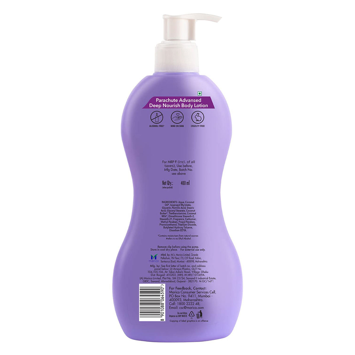 Parachute Advansed Deep Nourish Body Lotion, 400 ml, Pack of 1 