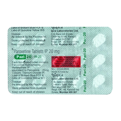 Pari 20 Tablet 15's, Pack of 15 TabletS