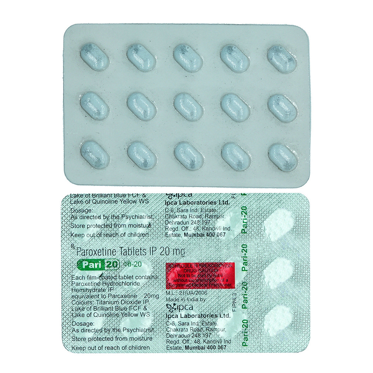 Pari 20 Tablet 15's, Pack of 15 TabletS Pari 20 Tablet 15's, Pack of 15 TabletS