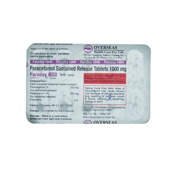 Paraday 1000 mg Tablet 10's