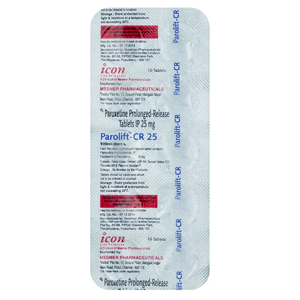 Parolift CR 25 Tablet 10's