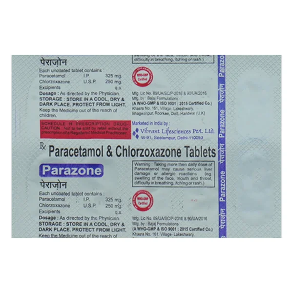Parazone Tablet 10's