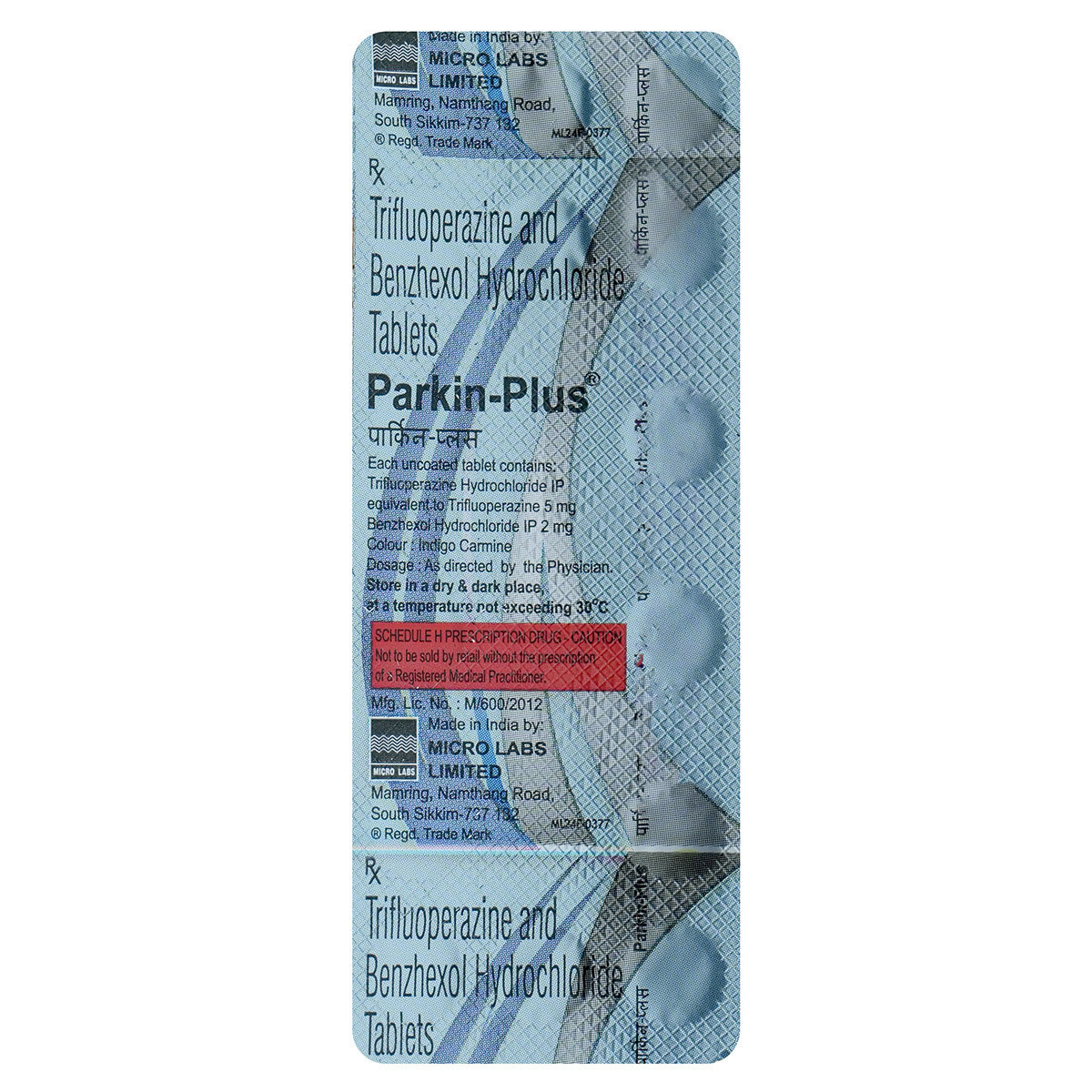 Parkin-Plus Tablet 15's, Pack of 15 Parkin-Plus Tablet 15's, Pack of 15