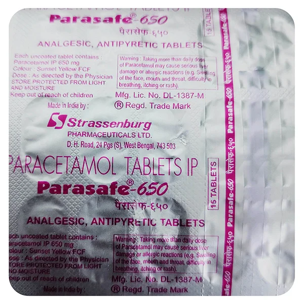 Parasafe-650 Tablet 15's
