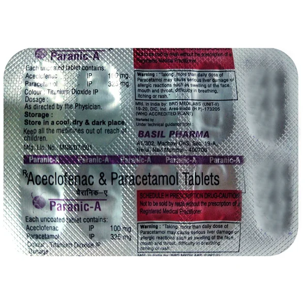 Paranic-A Tablet 10's, Pack of 10 TABLETS