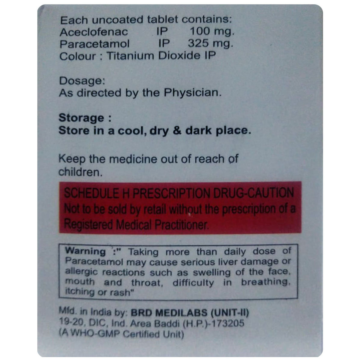 Paranic-A Tablet 10's, Pack of 10 TABLETS Paranic-A Tablet 10's, Pack of 10 TABLETS