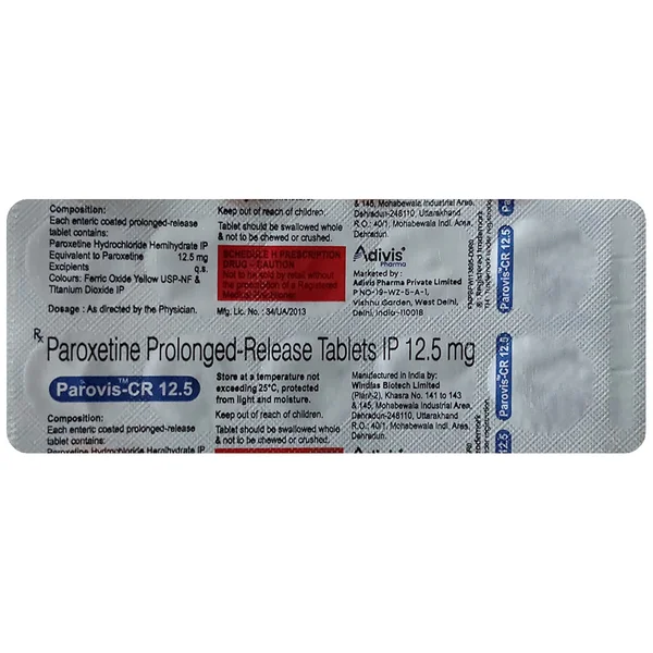 Parovis-CR 12.5 Tablet 10's