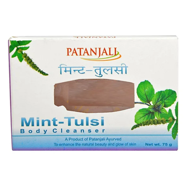 Patanjali Mint-Tulsi Body Cleanser Soap 75 gm | Helps In Nourishing, Rejuvenating & Glorifying | Removes Sin Dryness & Roughness | For All Skin Type