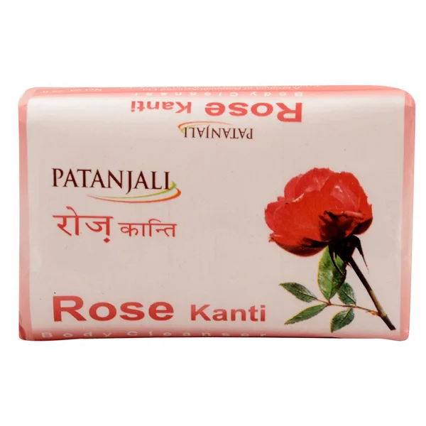 Patanjali Rose Kanti Body Cleanser Soap 75 gm | Rejuvenates, Nourishes &amp; Glorifies Skin | Removes Dryness, Pack of 1