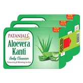 Patanjali Aloe Vera Kanti Body Cleanser, 450 gm (3x150 gm), Pack of 1