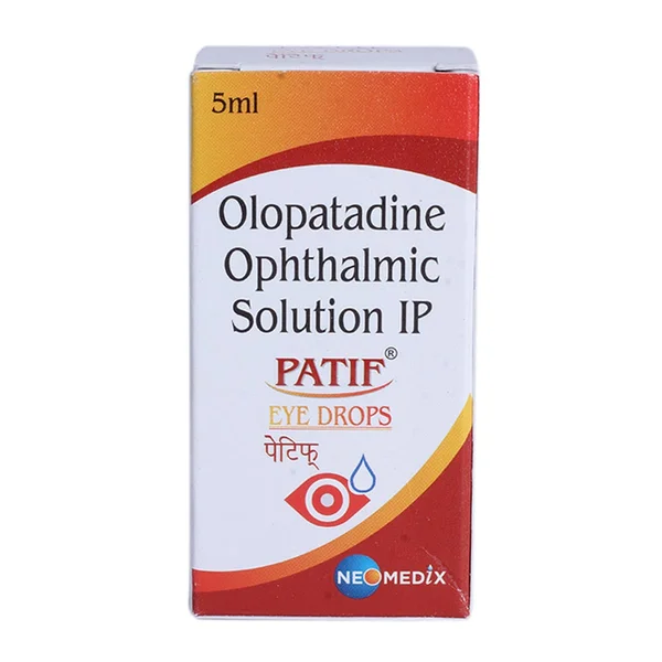 Patif 0.2% Eye Drop 5 ml, Pack of 1 EYE DROPS