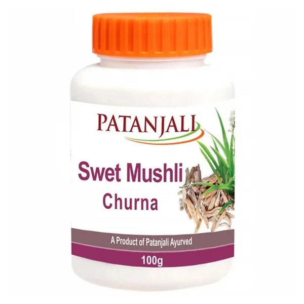 Patanjali Swet Mushli Churna, 100 gm, Pack of 1