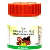 Patanjali Divya Amvatari Ras, 40 Tablets, Pack of 1