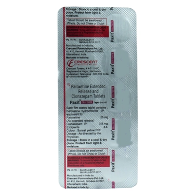 PAXIT CR FORTE TABLET 10'S, Pack of 10 TabletS