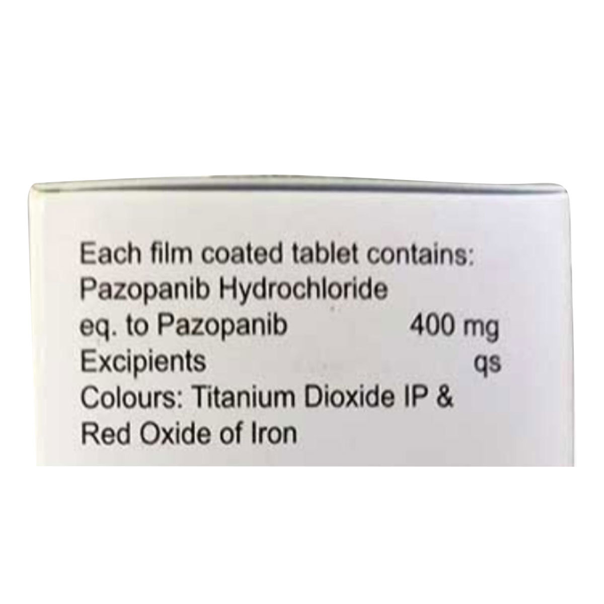 Pazotab 400 mg Tablet 30's, Pack of 1 Tablet Pazotab 400 mg Tablet 30's, Pack of 1 Tablet