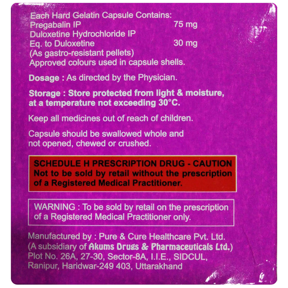 Pbren-D 75/20 Capsule 10's, Pack of 10 Pbren-D 75/20 Capsule 10's, Pack of 10