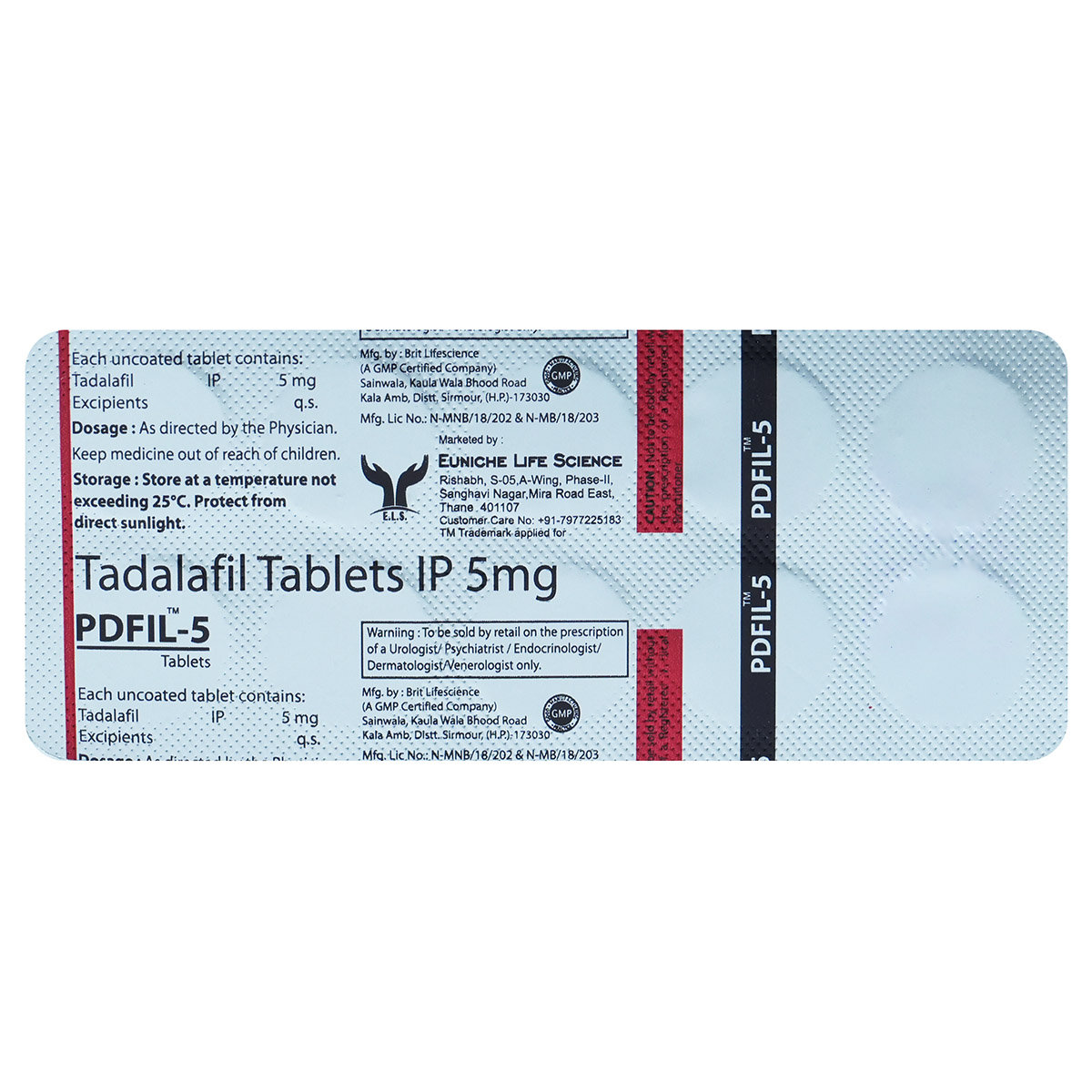 Pdfil 5 Tablet 10's, Pack of 10 TABLETS Pdfil 5 Tablet 10's, Pack of 10 TABLETS