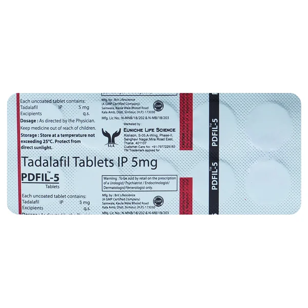 Pdfil 5 Tablet 10's, Pack of 10 TABLETS