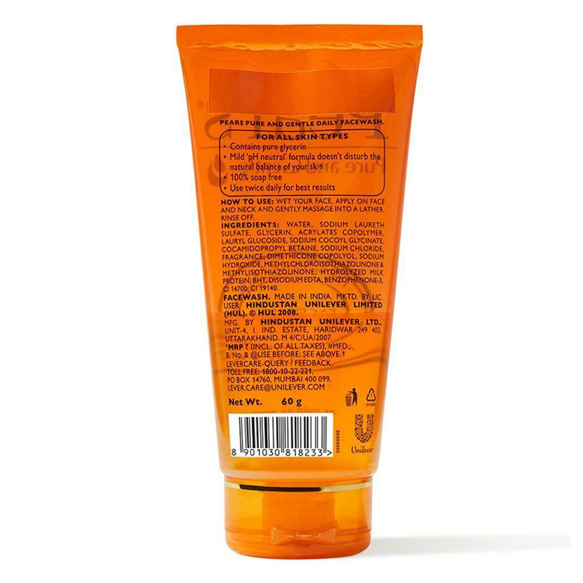 Pears Face Wash, 60 gm Price, Uses, Side Effects, Composition Apollo