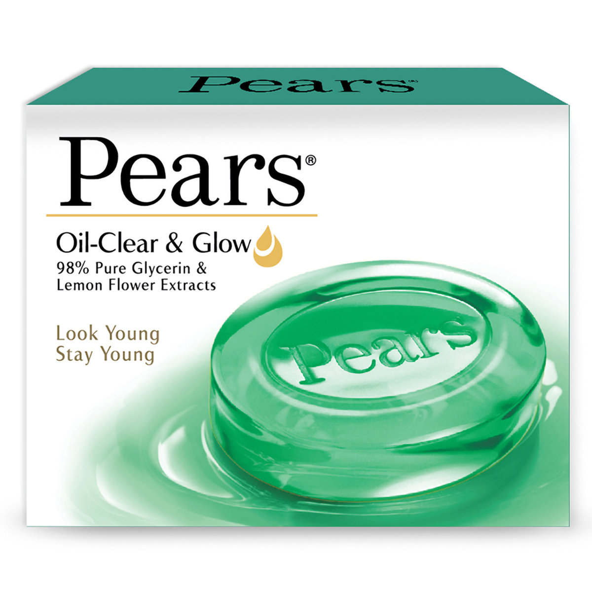 Pears Oil-Clear & Glow Soap 75 gm | 98% Pure Glycerin & Lemon Extract | Clear Oil | For Youthful Glowing Skin, Pack of 1 Pears Oil-Clear & Glow Soap 75 gm | 98% Pure Glycerin & Lemon Extract | Clear Oil | For Youthful Glowing Skin, Pack of 1
