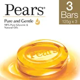 Pears Pure &amp; Gentle Soap, 375 gm (3 x 125 gm), Pack of 1