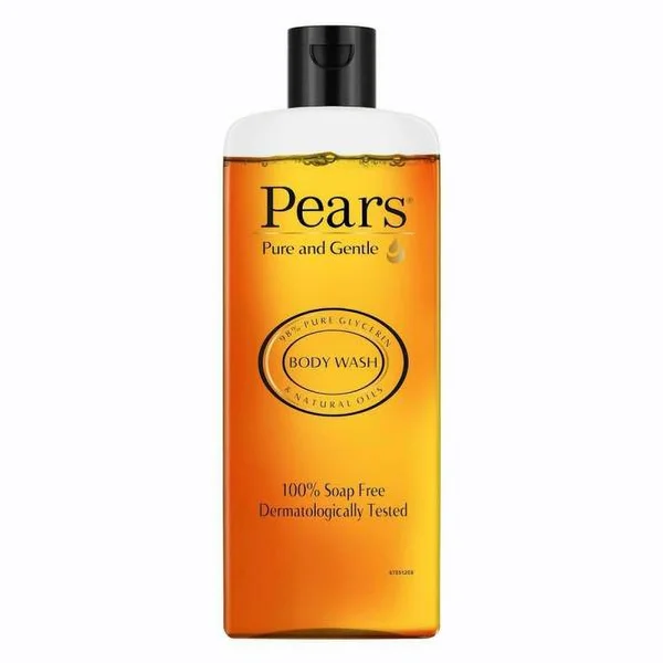 Pears Pure &amp; Gentle Body Wash 250 ml | 98% Pure Glycerin &amp; Natural Oils | For Soft, Smooth &amp; Moisturised Skin | Soap Free, Pack of 1