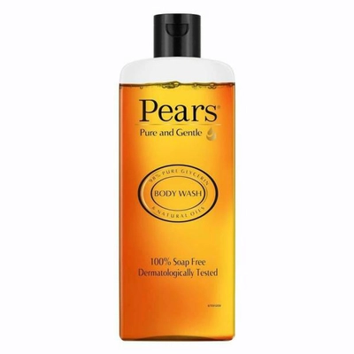 Pears Pure &amp; Gentle Body Wash 250 ml | 98% Pure Glycerin &amp; Natural Oils | For Soft, Smooth &amp; Moisturised Skin | Soap Free, Pack of 1