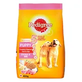 Pedigree Puppy Dog Food With Chiken &amp; Milk, 400 gm, Pack of 1