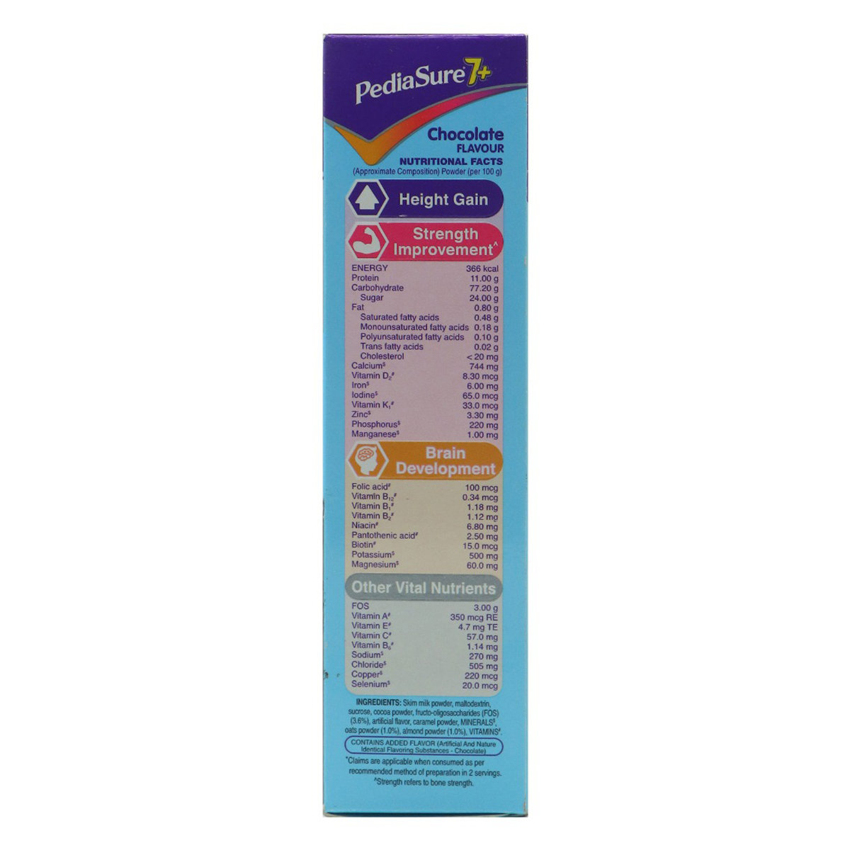 Pediasure 7+ Chocolate Flavour Specialized Nutrition Powder for Growing Children, 200 gm, Pack of 1 Pediasure 7+ Chocolate Flavour Specialized Nutrition Powder for Growing Children, 200 gm, Pack of 1