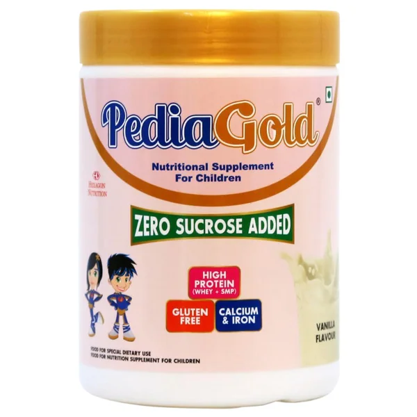 Pedia Gold Vanilla Flavour Powder, 200 gm