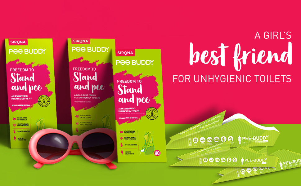 PeeBuddy Freedom to Stand and Pee Disposable Urination Device for Women, 10 Count, Pack of 1 PeeBuddy Freedom to Stand and Pee Disposable Urination Device for Women, 10 Count, Pack of 1