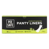 Pee Safe Aloe Vera Panty Liners, 20 Count, Pack of 1