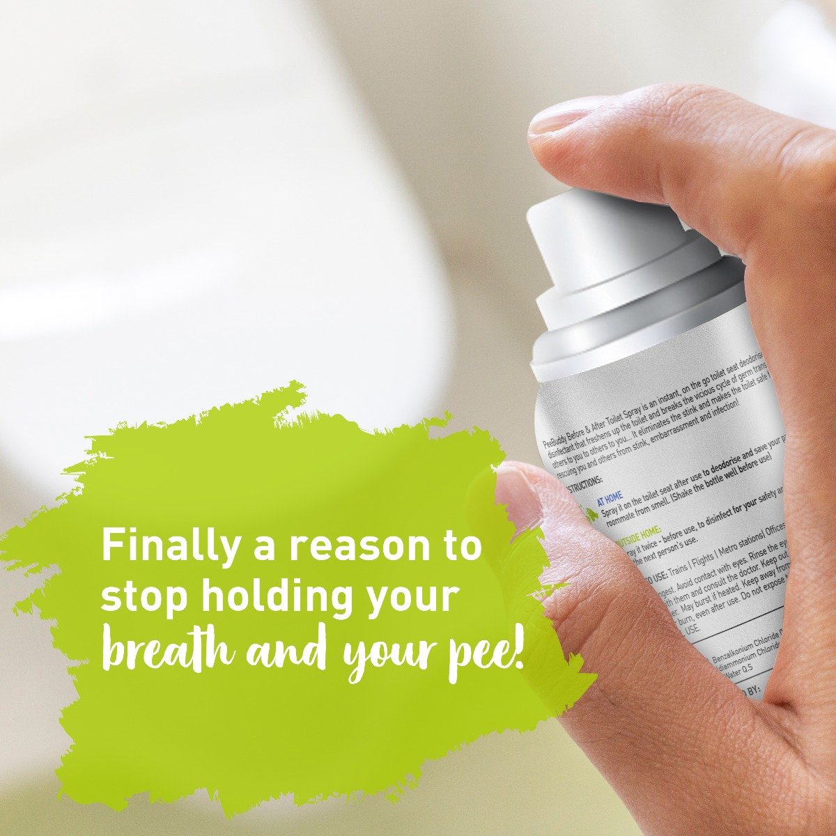 Sirona Pee Buddy Deodoriser & Disinfectant Toilet Spray, 100 ml, Pack of 1 Sirona Pee Buddy Deodoriser & Disinfectant Toilet Spray, 100 ml, Pack of 1