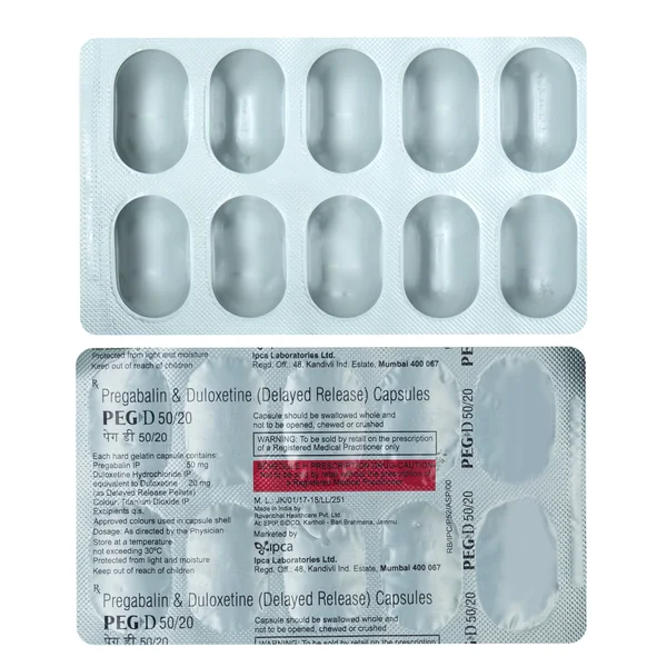 Peg D 50 mg/20 mg Capsule 10's