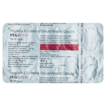 Peg D 75 mg/30 mg Capsule 10's