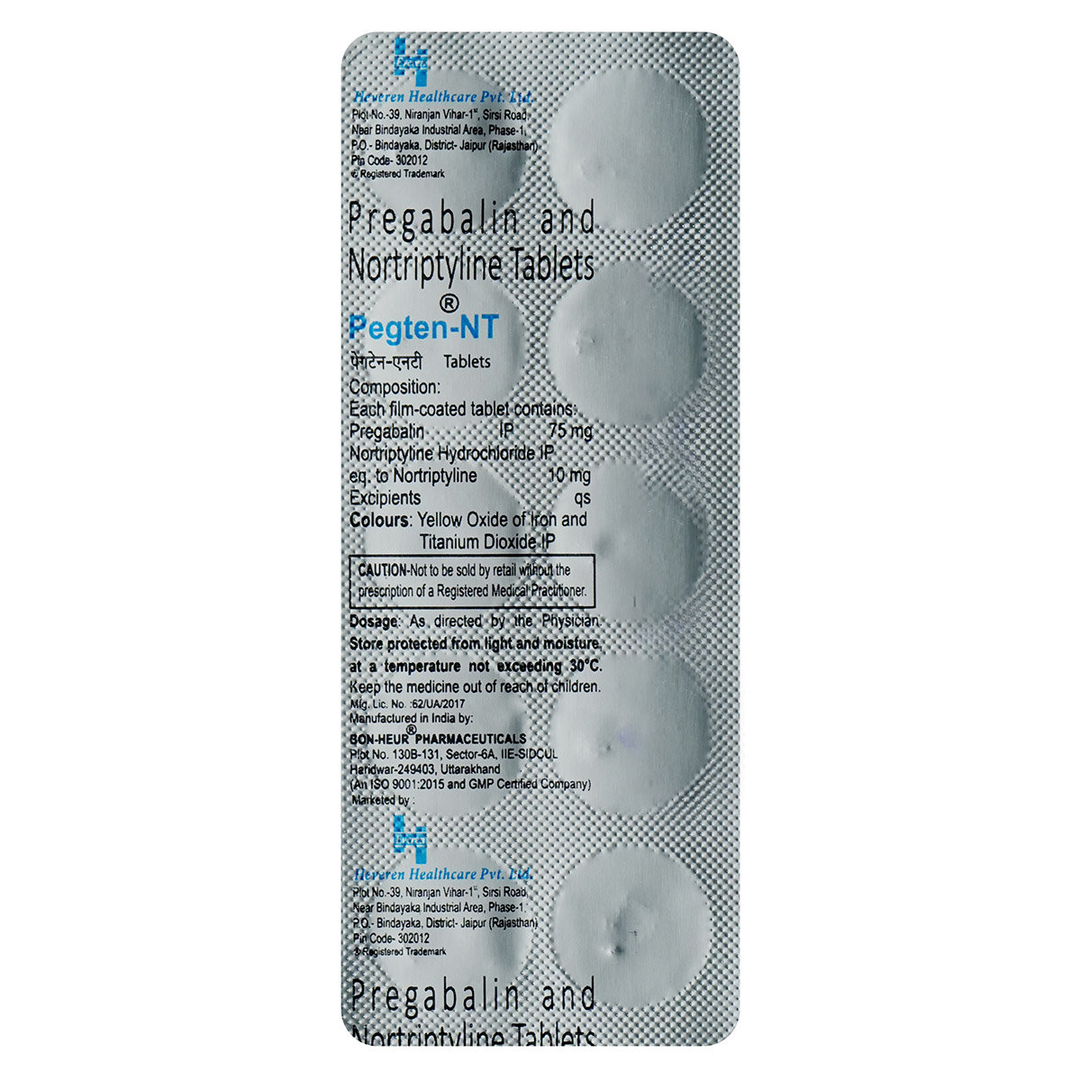Pegten-NT Tablet 10's, Pack of 10 Pegten-NT Tablet 10's, Pack of 10