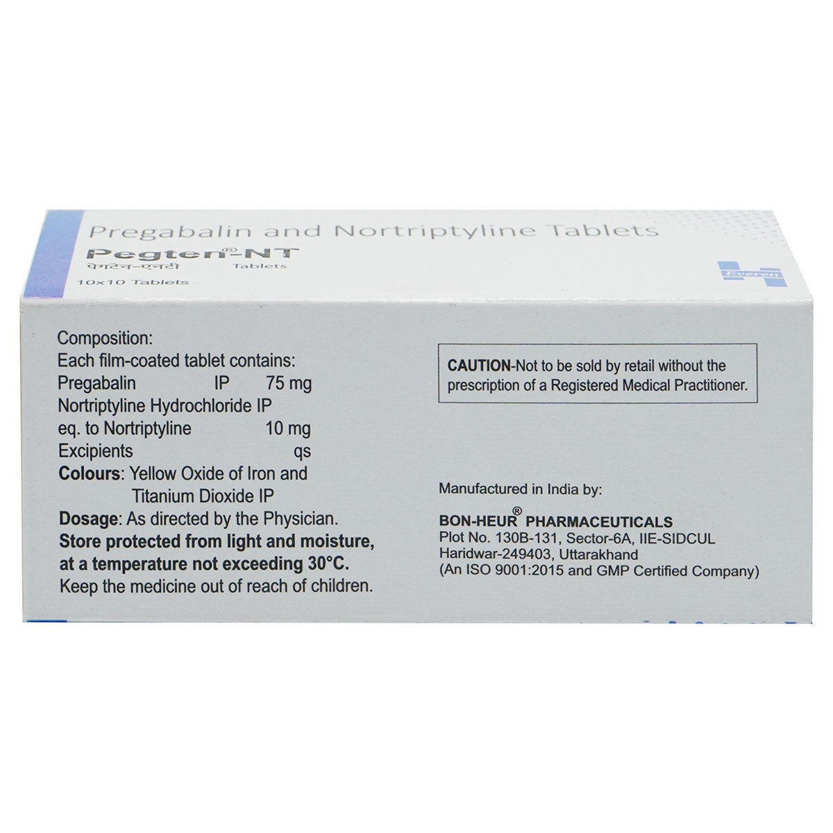 Pegten-NT Tablet 10's, Pack of 10 Pegten-NT Tablet 10's, Pack of 10