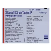 Penegra 50 Tablet 4's, Pack of 4 TABLETS