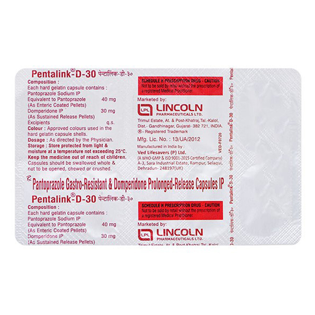 Pentalink D 30 Capsule 10's, Pack of 10 CapsuleS Pentalink D 30 Capsule 10's, Pack of 10 CapsuleS